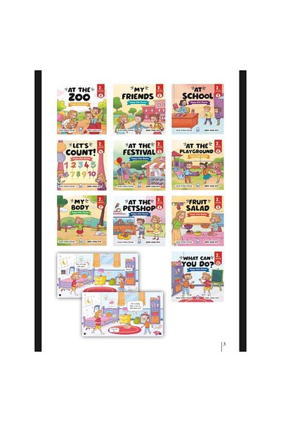 Mavi Kirpi Yayınları Nina and Nicks Stories 2-2. Class Blue Hedgehog Spread Hygiene Set