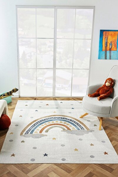 Konfor Halı Konfor Bohem Kids Rainbow Modern Dokuma Çocuk Halısı