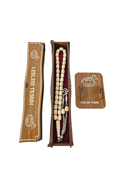 LEBLEBİ TESBİH White Dough Crimping Amber Prayer Beads Lt1244
