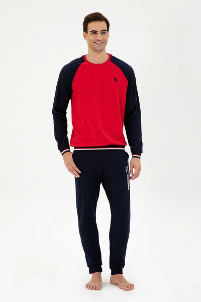 U.S. Polo Assn. Men's Red Pajama Set 50301589 -Vr030