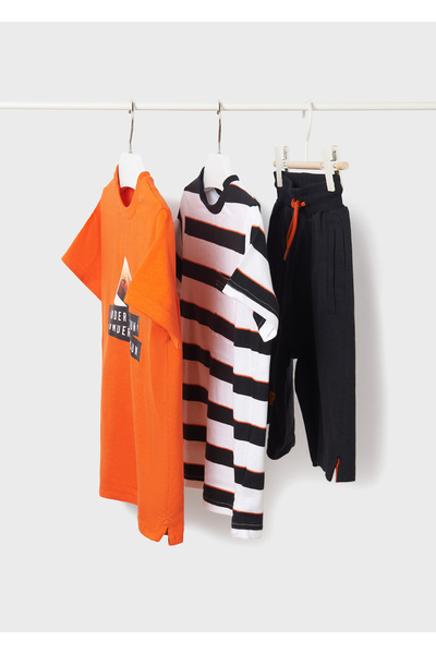 MAYORAL Boy's Summer T-Shirt Shorts Set of 3 6644