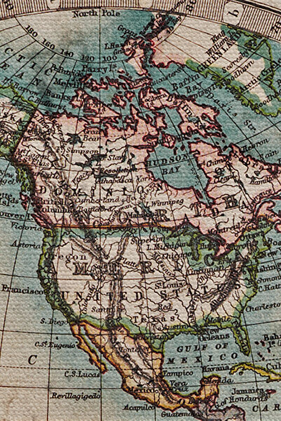 N NOXXO Wall Cloth Old Wintage World Map Quality Canvas Wall Tapestry-4059