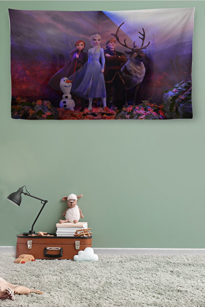 N NOXXO سجادة حائط من القماش عالي الجودة بتصميم ملكة الثلج إلسا - 4035