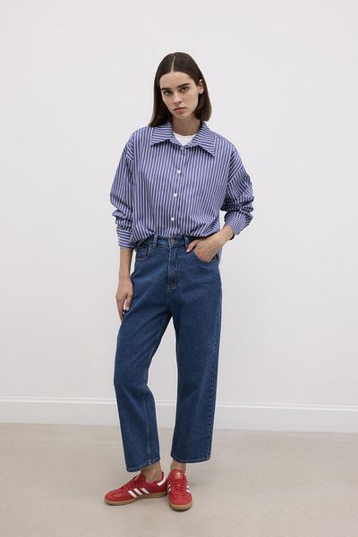 KADRİYE BAŞTÜRK Medium Blue Fit Jeans