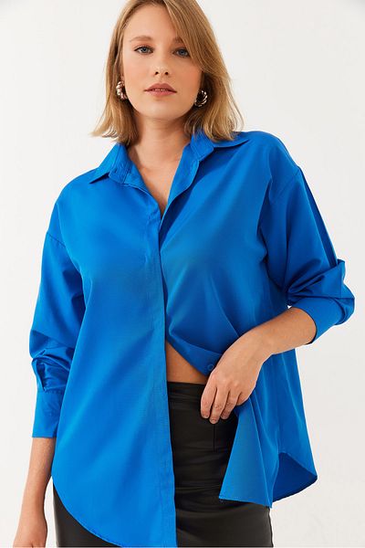 Bianco Lucci Weit geschnittenes Basic-Shirt für Damen 60251811