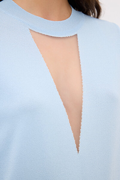 adL Tül Detaylı Triko Kazak