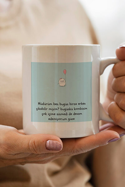 South Steel Müdürüm Ben Bugün Biraz Erken Çıkabilir Miyim? Baskılı Premium Ku...