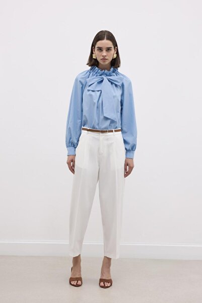 KADRİYE BAŞTÜRK Ecru Belted Riding Pants