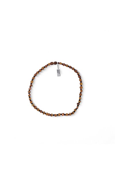 Hedea Mixed Cut Amber Necklace with Real Series