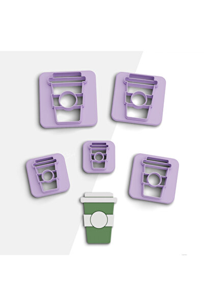 brocutters 5 Size Coffee Glass - Polymer, Ceramic and Jewelry Clay Cutting Mo...