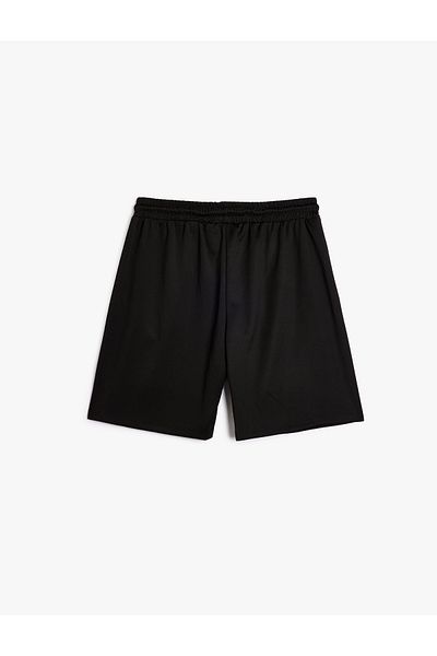 Koton Sportshorts mit Schnürung an der Taille, geometrisch bedruckter Taschendetail