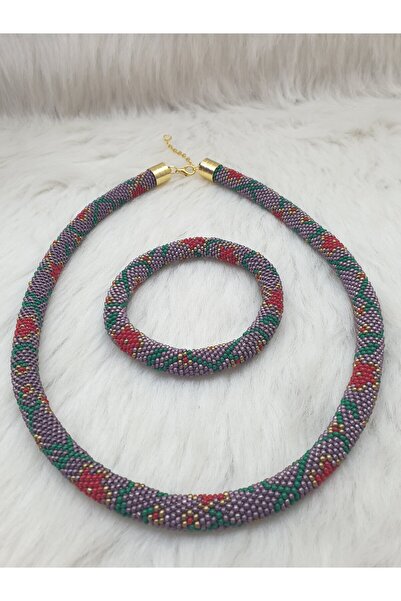 HAPPY HANDMADE 24K Kolye 55cm Bileklik 24cm HAPİSHANE İŞİ SET