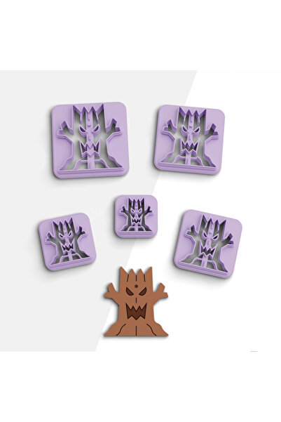 brocutters قالب قطع طين بوليمر شجرة غاضبة، قالب حلق، قالب كوكي، قالب سيراميك،...