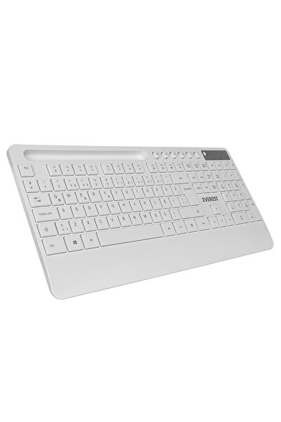 Everest 9676 Beyaz Multimedya Tablet Telefon Standlı Klavye + Mouse Set Kablosuz Set Wireless Set