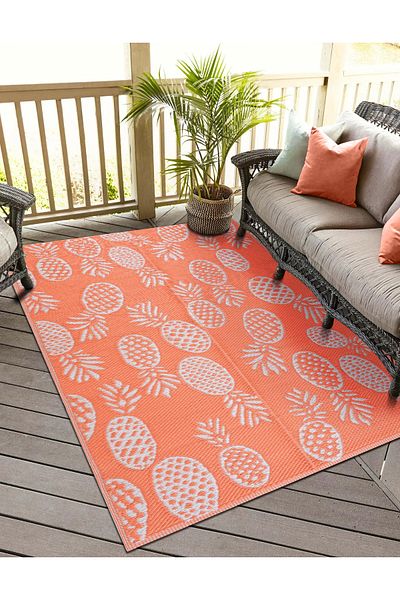 KONFOR Savana 8813 Beach, Camping, Picnic, Garden Rug – Balcony and Terrace Woven Mat, Savana Rug, 90 x 180