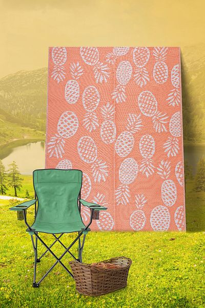 KONFOR Savana 8813 Beach, Camping, Picnic, Garden Rug – Balcony and Terrace Woven Mat, Savana Rug, 90 x 180