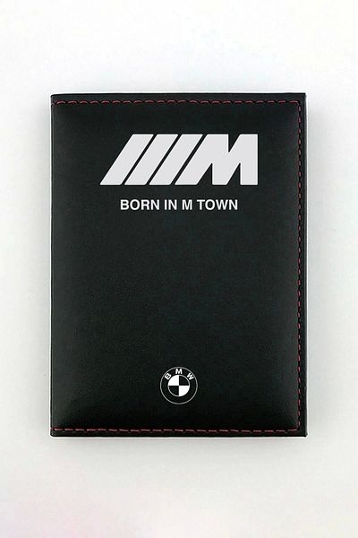HEDİYEDİYE حاوية ترخيص سوداء مطبوعة لسيارة BMW Mtown Born In M Town Efg