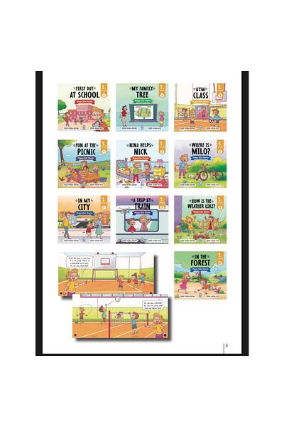 Mavi Kirpi Yayınları Nina and Nicks Stories 3-3. Class Blue Hedgehog Spread Hygiene Set