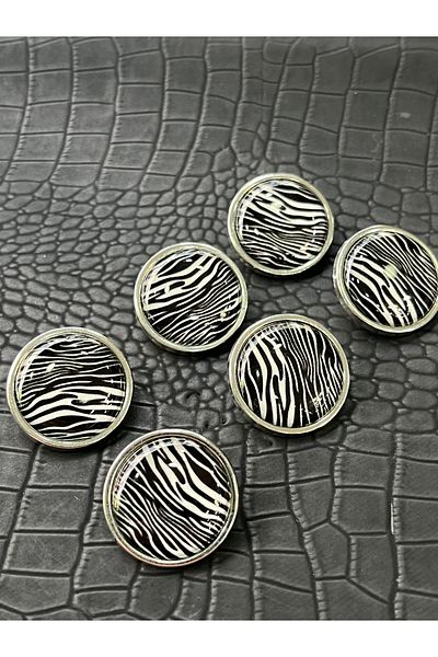 ODDA TASARIM ATÖLYESİ M.A.S.S.I.M.O Zebra Detailed Button Set
