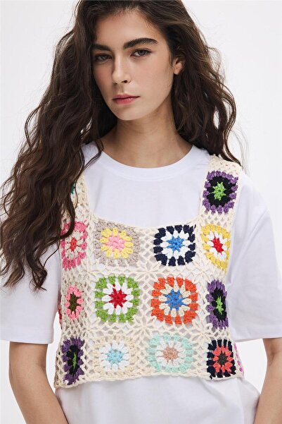 SHERIN Colorful Patchwork Blouse