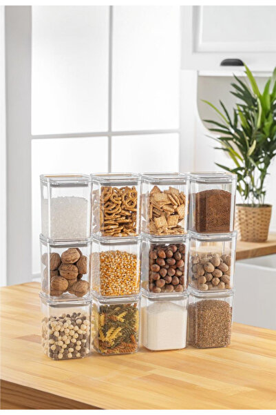 Milenay Crystal Clear Series - 0.9Lt Volume Vacuum Silicone Storage Container, 3 Pieces