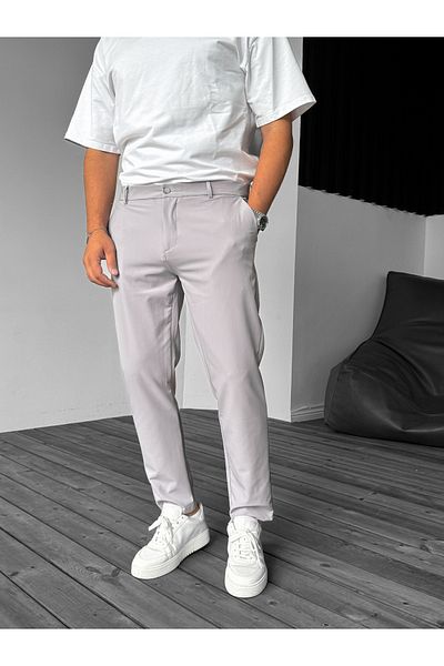 BYBASICMAN Сиви панталони с удобна кройка YP-4061