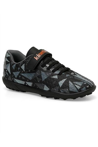 Kinetix Simeta Tx 4fx Copii (31-35) Pantofi de fotbal Astroturf negru-gri