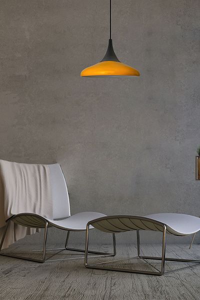 Bamyum Paladin Yellow Single Chandelier Pendant Lamp Hotel Living Room Baby Room Children's Room Chandelier Models