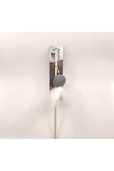 Eastland Catnip Cat Fishing Rod Feathered Plush Rattle 46 cm Zrnet