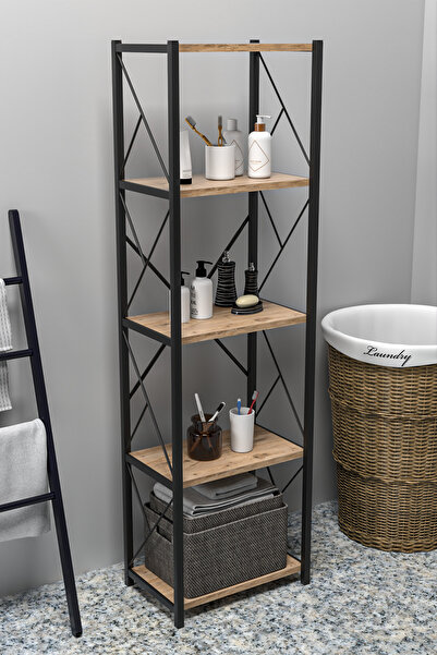 mormanya Arrfelix Banyo Düzenleyici Banyo Dolabı Çok Amaçlı Dolap 5 Katlı Metal Mutfak Düzenleyici