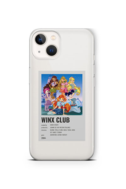 Space Star iPhone 13 Uyumlu Winx Club Poster Tasarım Baskılı Şeffaf Kılıf