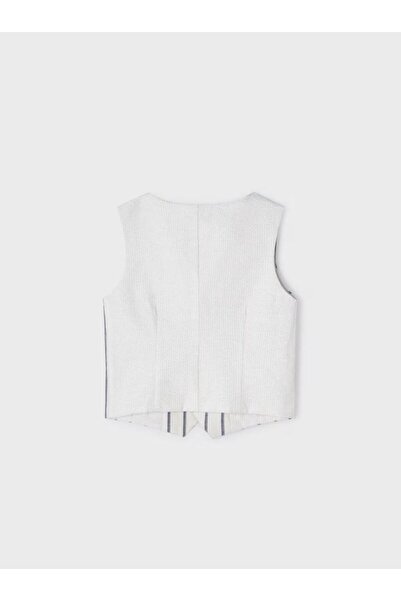 MAYORAL Erkek Çocuk Çizgili Keten Yelek Taş 3359