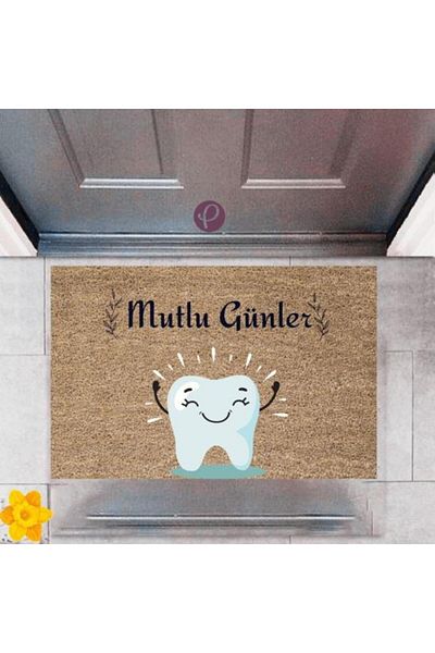 Lasirius Door Mat Decorative Digital Printing Happy Days