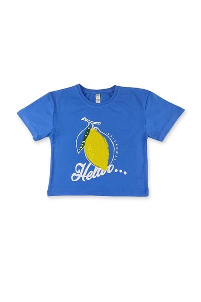 difa kids Set de top și de jos pentru fete de vară, brodat cu paiete strălucitoare