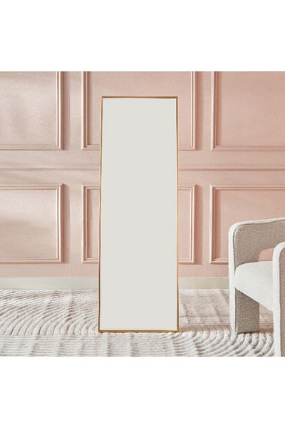 Home Box Reda Aluminum Large Size Frame Standing Mirror - 50x150 cm