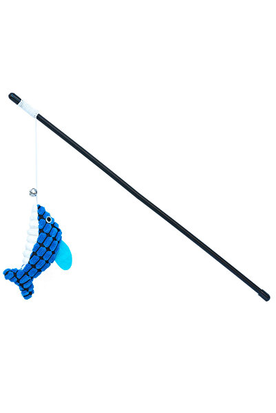 Eastland Cat Weed Plush Fish Cat Fishing Rod 45 cm 543133