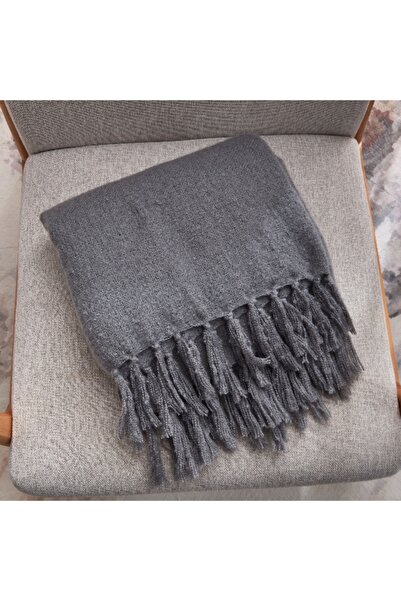 Home Box Albania Woven Throw with Fringe - 130x170+10 cm