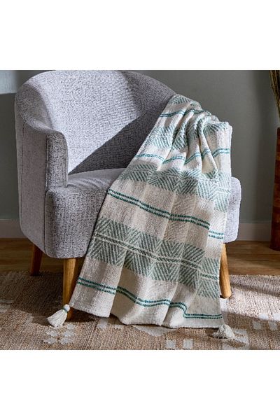 Home Box Cancun Stripe Woven Throw - 130x170 cm