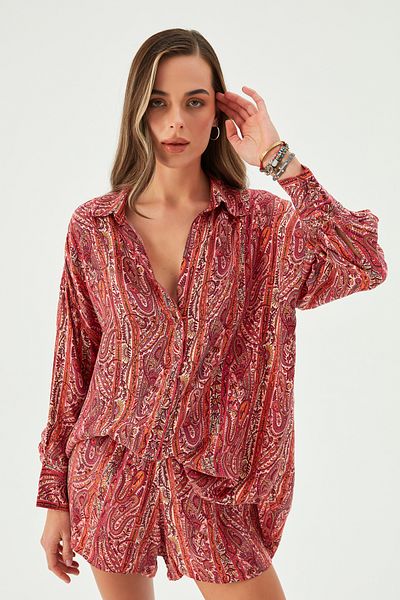 Sandshaped PALAMAR VEGAN SILK SHORTS RED