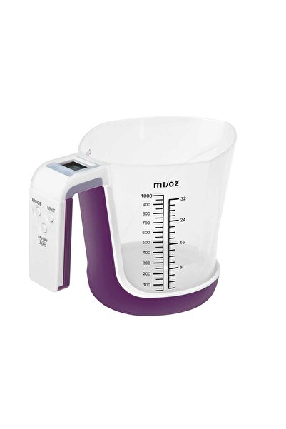 Premier Pks 284 Lcd Göstergeli Sıvı ve Katı Dijital Mutfak Tartısı Mor