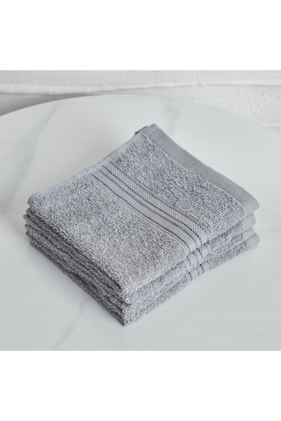 Home Box Essential Carded 4-Piece Face Towel Set - 30x30 cm