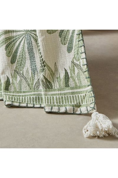 Home Box Cancun Palm Printed Slub Throw - 130x170 cm