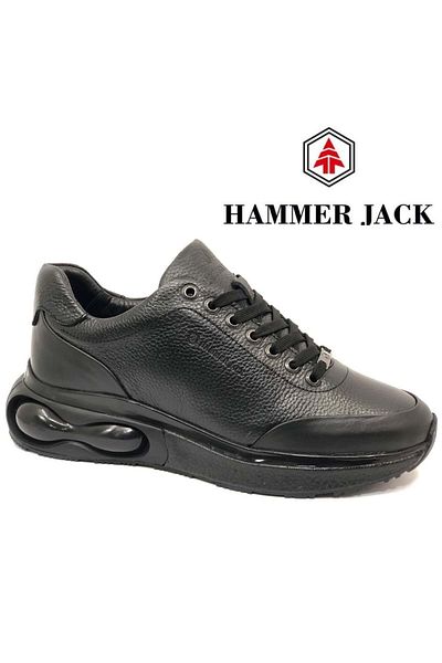Hammer Jack 102-24780-M Pantofi casual pentru bărbați din piele Rowa NEGRU