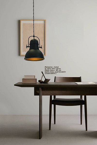 Bamyum Black Single Lamp Pendant Lamp - Cage Chandelier, Living Room Cafe, Restaurant Boutique, Lighting for Hotel Hairdresser