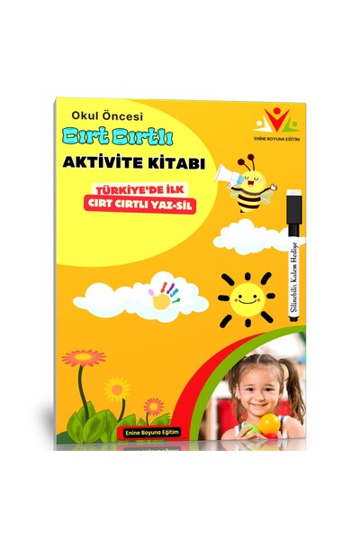 Enine Boyuna Eğitim Preschool Velcro Activity Book