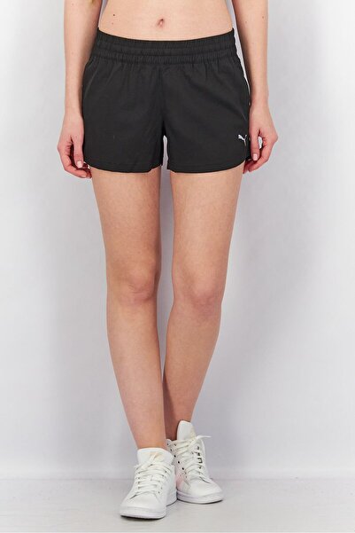 Puma Women Regular Fit Running And Training Shorts, Black