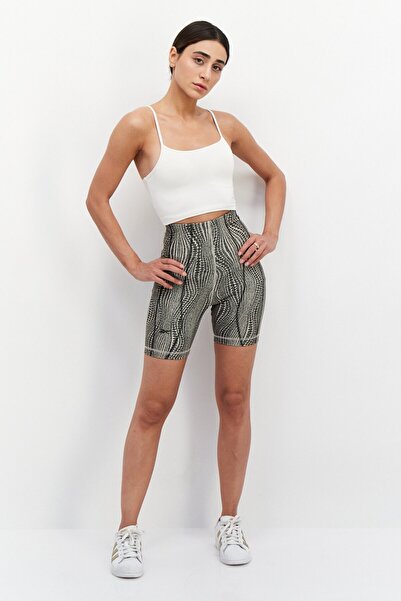 Reebok Women Sportswear Fit Plain Training Shorts, Olive