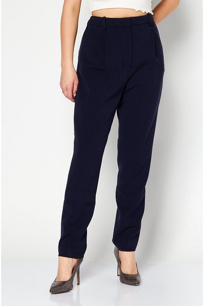 Lacoste Women Wide Leg Printed Chino Pants, Navy Blue