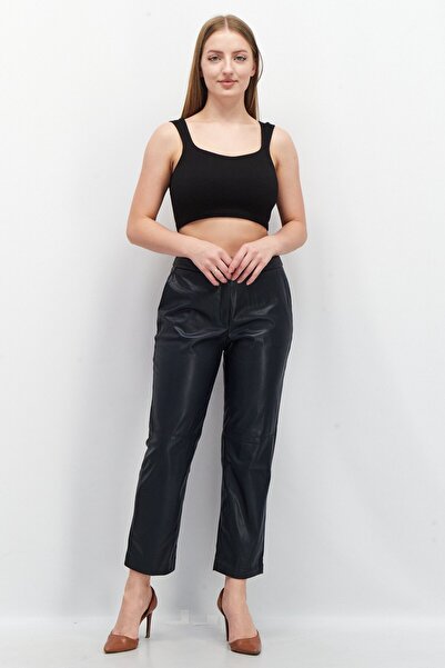 Esprit Women Regular Fit Solid Pants, Black