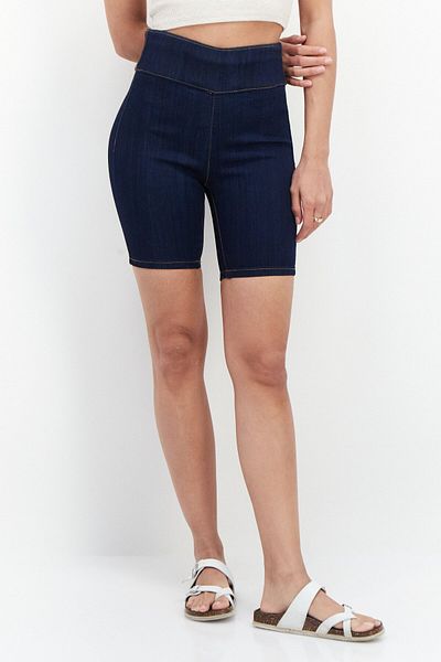 Steve Madden Women Selena Denim High Rise Shorts, Blue